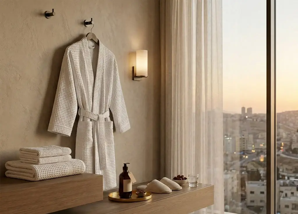 Waffle Bath Robe free size