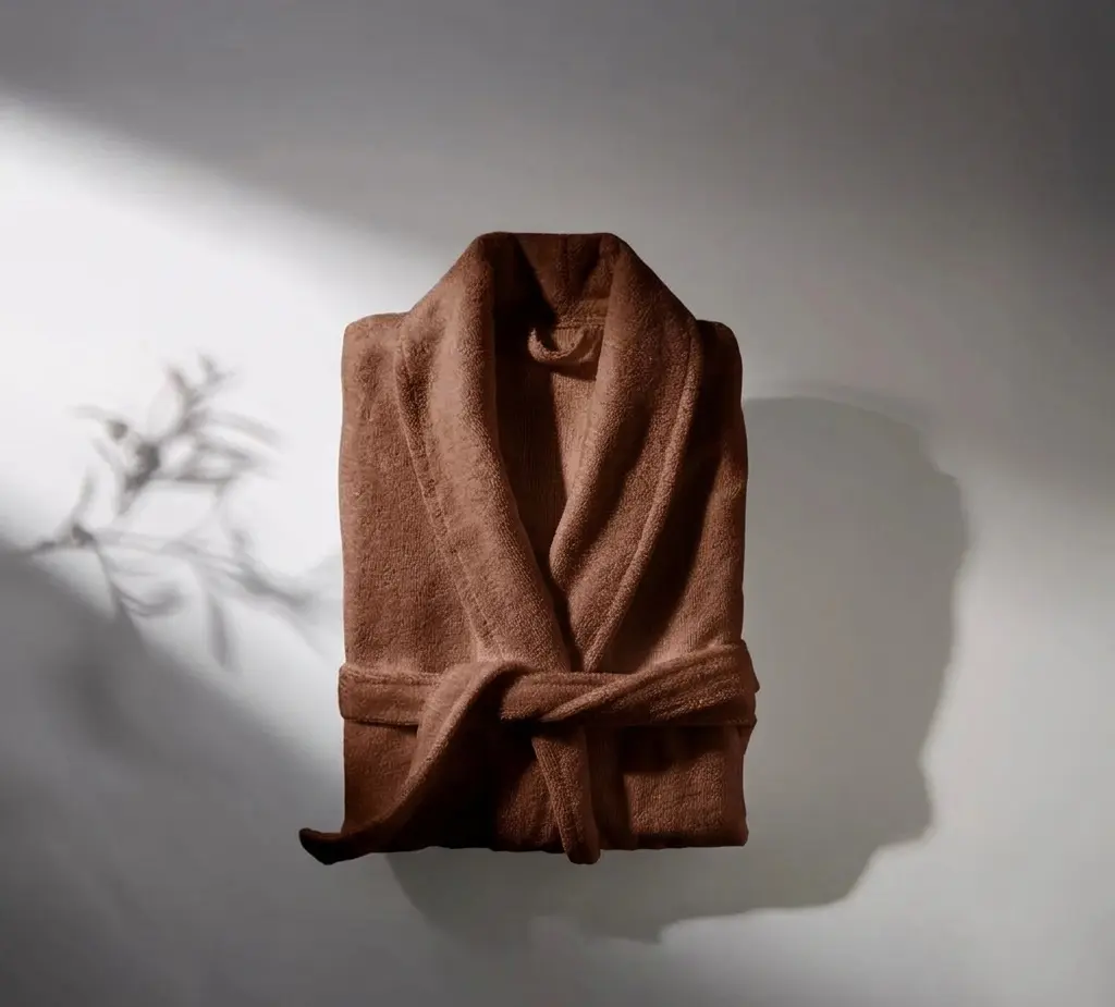 Bath Robe Brown Free Size