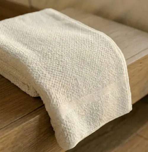 [ST-007] Hand Towel, 100% Cotton, White 600 gsm, 50*80cm
