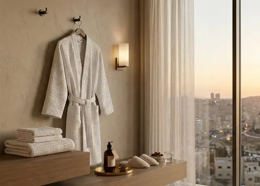 [ST-015] Waffle Bath Robe free size