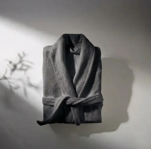 [ST-043] Bath Robe Gray Color Free Size